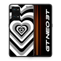 Thumbnail for Θήκη Realme GT Neo 3T Black Hearts από τη Smartfits με σχέδιο στο πίσω μέρος και μαύρο περίβλημα | Realme GT Neo 3T Black Hearts case with colorful back and black bezels
