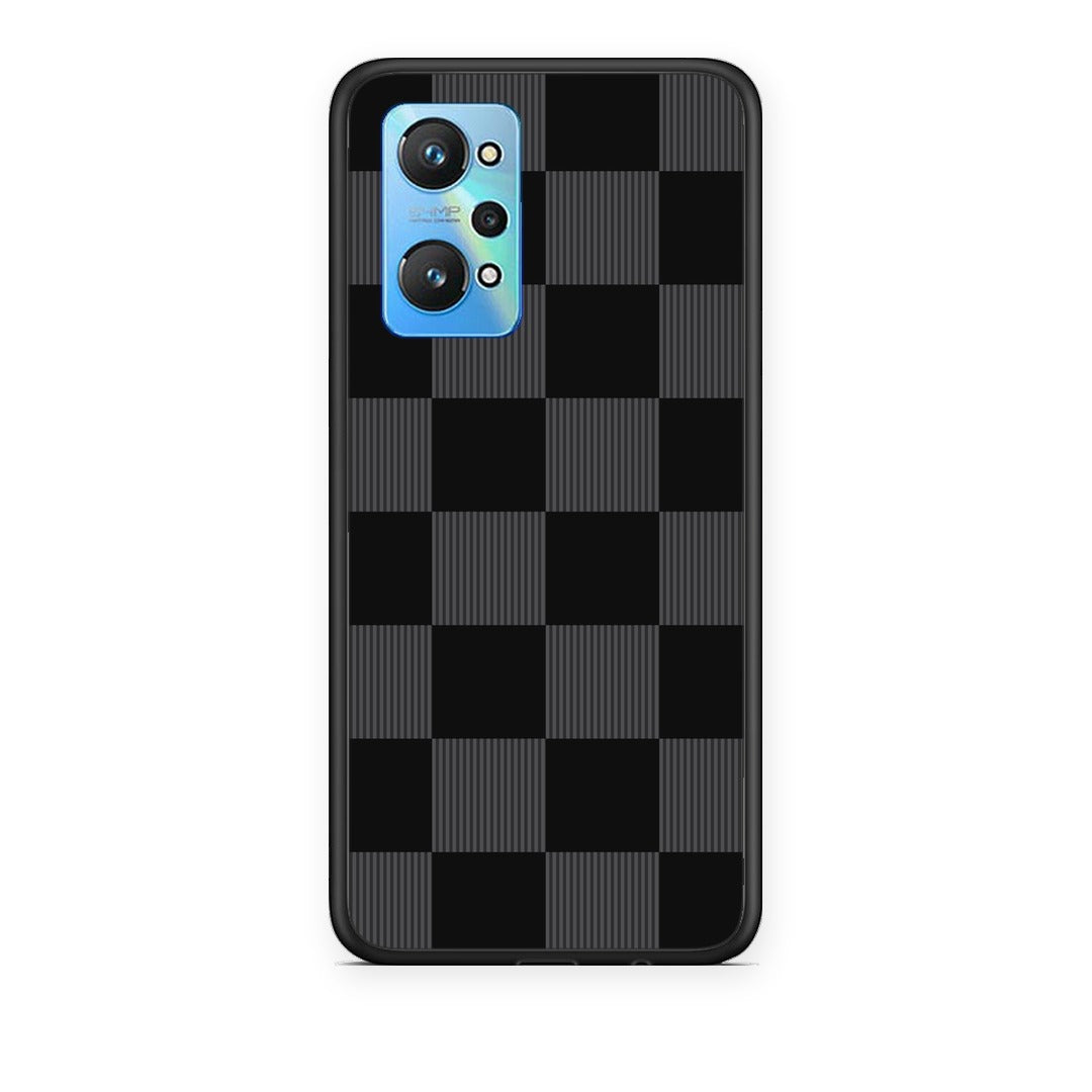 Θήκη Realme GT Neo 3T Black and Charcoal Striped Checks από τη Smartfits με σχέδιο στο πίσω μέρος και μαύρο περίβλημα | Realme GT Neo 3T Black and Charcoal Striped Checks case with colorful back and black bezels