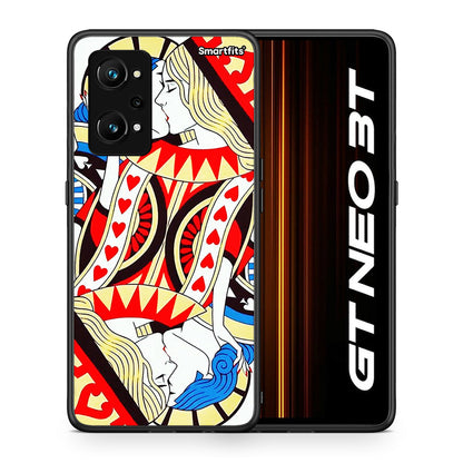Θήκη Realme GT Neo 3T Card Love από τη Smartfits με σχέδιο στο πίσω μέρος και μαύρο περίβλημα | Realme GT Neo 3T Card Love case with colorful back and black bezels