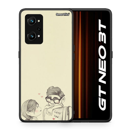 Θήκη Realme GT Neo 3T Carl And Ellie από τη Smartfits με σχέδιο στο πίσω μέρος και μαύρο περίβλημα | Realme GT Neo 3T Carl And Ellie case with colorful back and black bezels