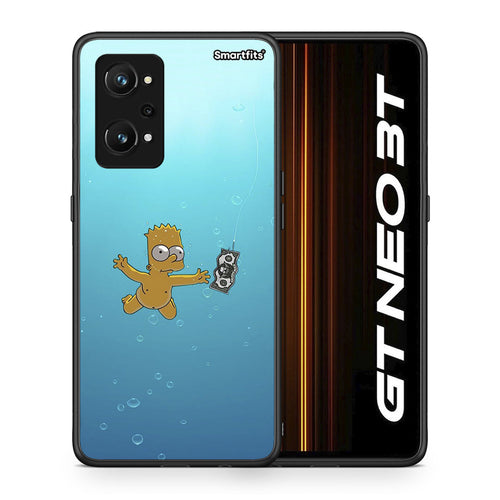 Θήκη Realme GT Neo 3T Chasing Money από τη Smartfits με σχέδιο στο πίσω μέρος και μαύρο περίβλημα | Realme GT Neo 3T Chasing Money case with colorful back and black bezels