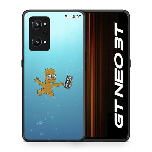 Θήκη Realme GT Neo 3T Chasing Money από τη Smartfits με σχέδιο στο πίσω μέρος και μαύρο περίβλημα | Realme GT Neo 3T Chasing Money case with colorful back and black bezels