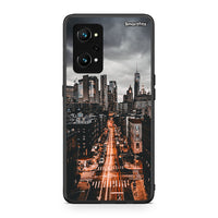 Thumbnail for Realme GT Neo 3T City Lights θήκη από τη Smartfits με σχέδιο στο πίσω μέρος και μαύρο περίβλημα | Smartphone case with colorful back and black bezels by Smartfits