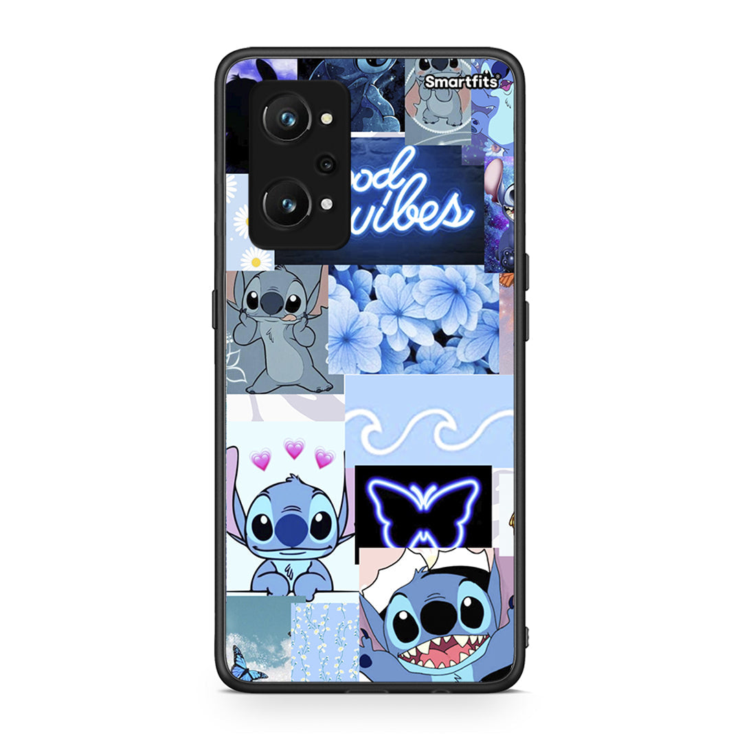 Realme GT Neo 3T Collage Good Vibes Θήκη Αγίου Βαλεντίνου από τη Smartfits με σχέδιο στο πίσω μέρος και μαύρο περίβλημα | Smartphone case with colorful back and black bezels by Smartfits