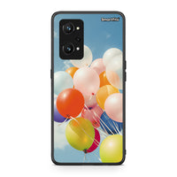 Thumbnail for Realme GT Neo 3T Colorful Balloons θήκη από τη Smartfits με σχέδιο στο πίσω μέρος και μαύρο περίβλημα | Smartphone case with colorful back and black bezels by Smartfits