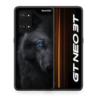 Thumbnail for Θήκη Realme GT Neo 3T Dark Wolf από τη Smartfits με σχέδιο στο πίσω μέρος και μαύρο περίβλημα | Realme GT Neo 3T Dark Wolf case with colorful back and black bezels