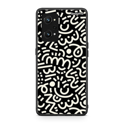 Realme GT Neo 3T Doodle Art Θήκη από τη Smartfits με σχέδιο στο πίσω μέρος και μαύρο περίβλημα | Smartphone case with colorful back and black bezels by Smartfits