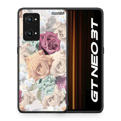 Θήκη Realme GT Neo 3T Bouquet Floral από τη Smartfits με σχέδιο στο πίσω μέρος και μαύρο περίβλημα | Realme GT Neo 3T Bouquet Floral case with colorful back and black bezels