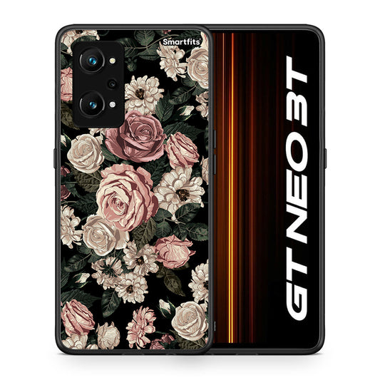 Θήκη Realme GT Neo 3T Wild Roses Flower από τη Smartfits με σχέδιο στο πίσω μέρος και μαύρο περίβλημα | Realme GT Neo 3T Wild Roses Flower case with colorful back and black bezels
