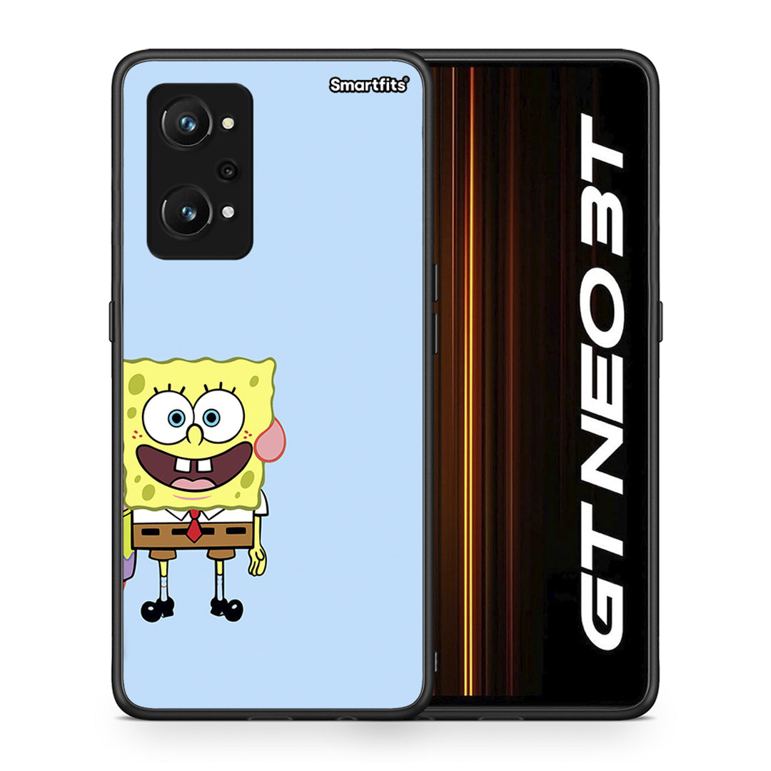 Θήκη Realme GT Neo 3T Friends Bob από τη Smartfits με σχέδιο στο πίσω μέρος και μαύρο περίβλημα | Realme GT Neo 3T Friends Bob case with colorful back and black bezels