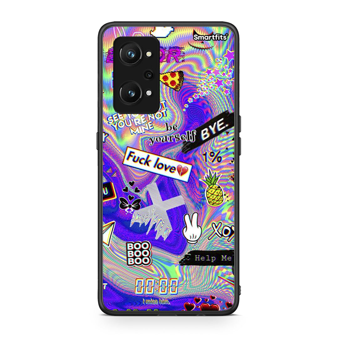 Realme GT Neo 3T Game Over θήκη από τη Smartfits με σχέδιο στο πίσω μέρος και μαύρο περίβλημα | Smartphone case with colorful back and black bezels by Smartfits