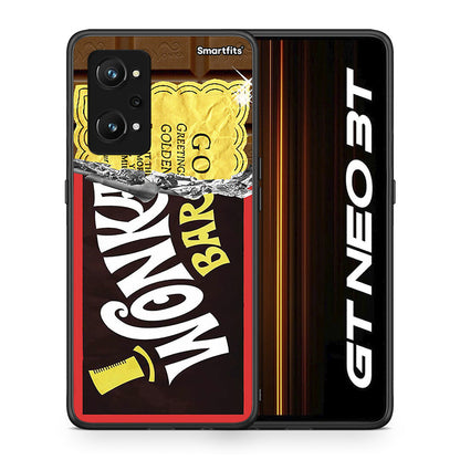 Θήκη Realme GT Neo 3T Golden Ticket από τη Smartfits με σχέδιο στο πίσω μέρος και μαύρο περίβλημα | Realme GT Neo 3T Golden Ticket case with colorful back and black bezels