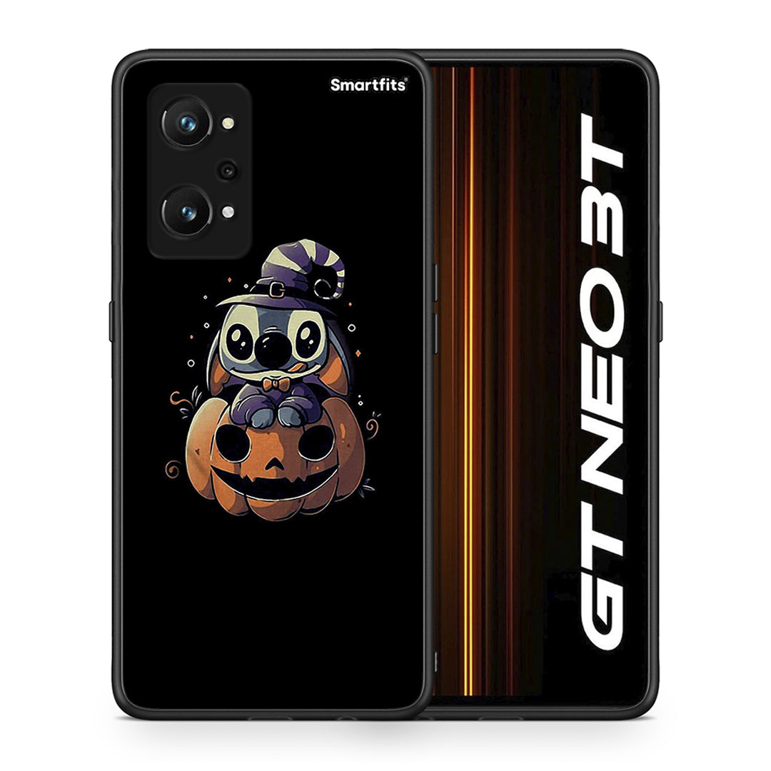 Θήκη Realme GT Neo 3T Halloween Stitch από τη Smartfits με σχέδιο στο πίσω μέρος και μαύρο περίβλημα | Realme GT Neo 3T Halloween Stitch case with colorful back and black bezels