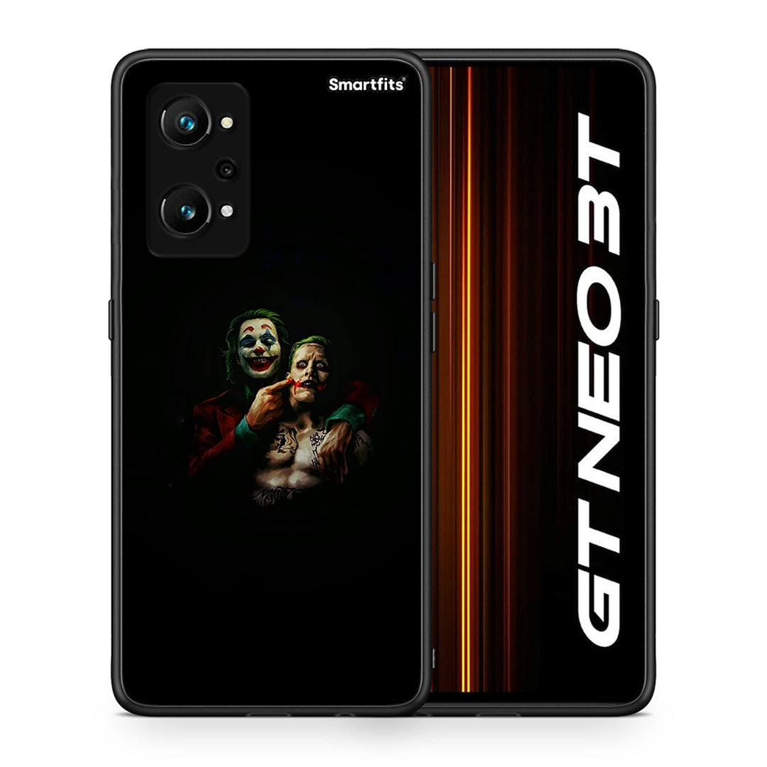 Θήκη Realme GT Neo 3T Clown Hero από τη Smartfits με σχέδιο στο πίσω μέρος και μαύρο περίβλημα | Realme GT Neo 3T Clown Hero case with colorful back and black bezels