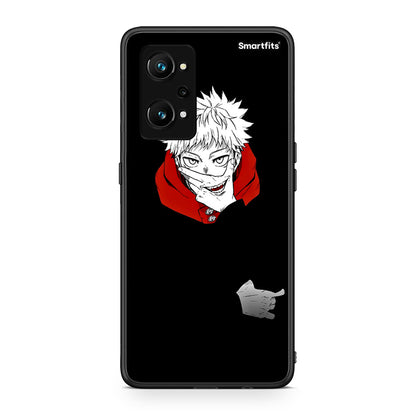 Realme GT Neo 3T Itadori Anime θήκη από τη Smartfits με σχέδιο στο πίσω μέρος και μαύρο περίβλημα | Smartphone case with colorful back and black bezels by Smartfits