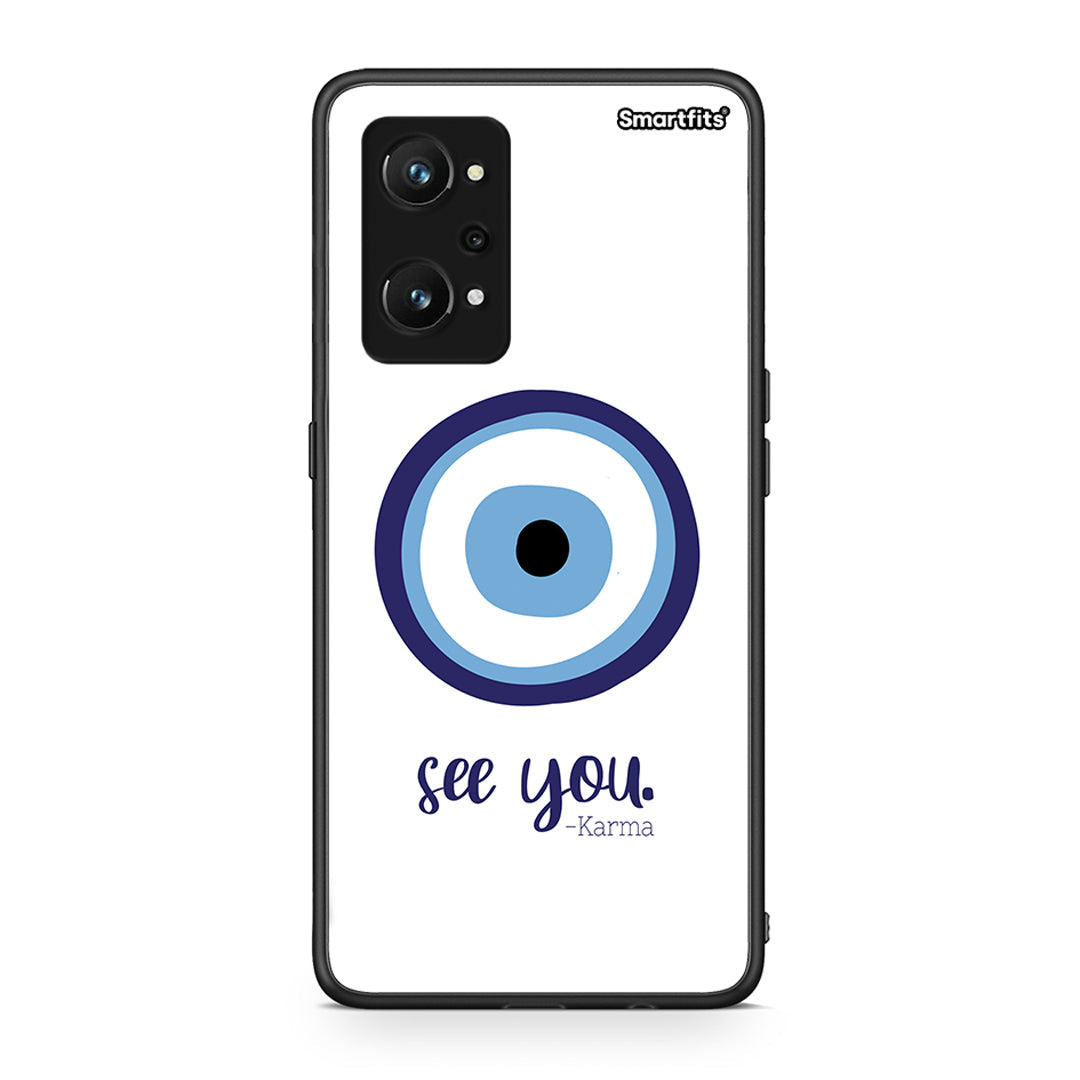 Realme GT Neo 3T Karma Says θήκη από τη Smartfits με σχέδιο στο πίσω μέρος και μαύρο περίβλημα | Smartphone case with colorful back and black bezels by Smartfits