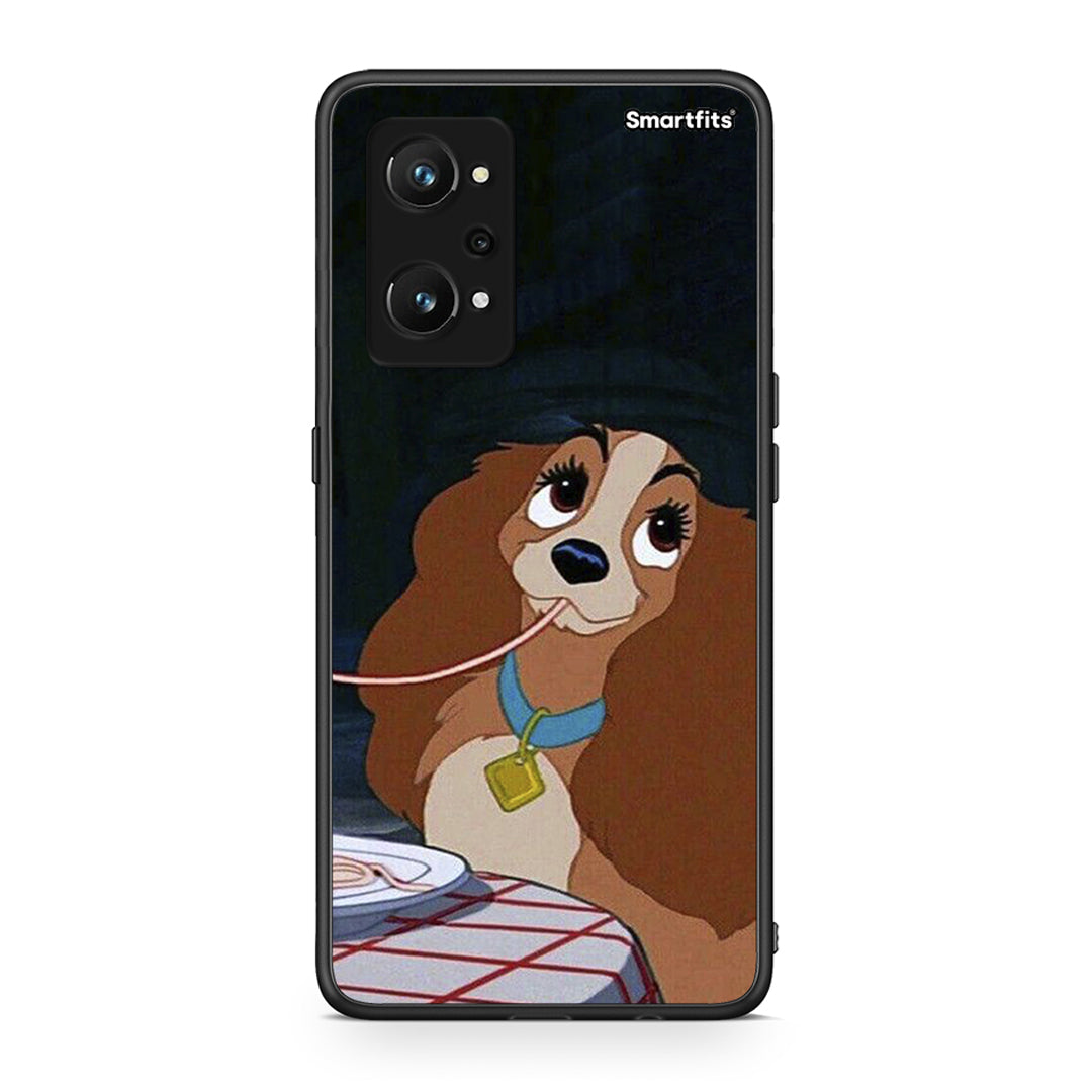 Realme GT Neo 3T Lady And Tramp 2 Θήκη Αγίου Βαλεντίνου από τη Smartfits με σχέδιο στο πίσω μέρος και μαύρο περίβλημα | Smartphone case with colorful back and black bezels by Smartfits
