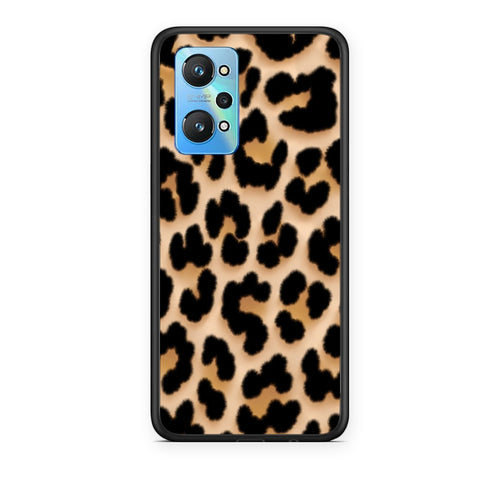 Θήκη Realme GT Neo 3T Leopard Print Tan Large από τη Smartfits με σχέδιο στο πίσω μέρος και μαύρο περίβλημα | Realme GT Neo 3T Leopard Print Tan Large case with colorful back and black bezels