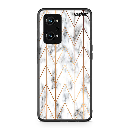 44 - Realme GT Neo 3T Gold Geometric Marble case, cover, bumper