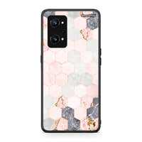 Thumbnail for 4 - Realme GT Neo 3T Hexagon Pink Marble case, cover, bumper