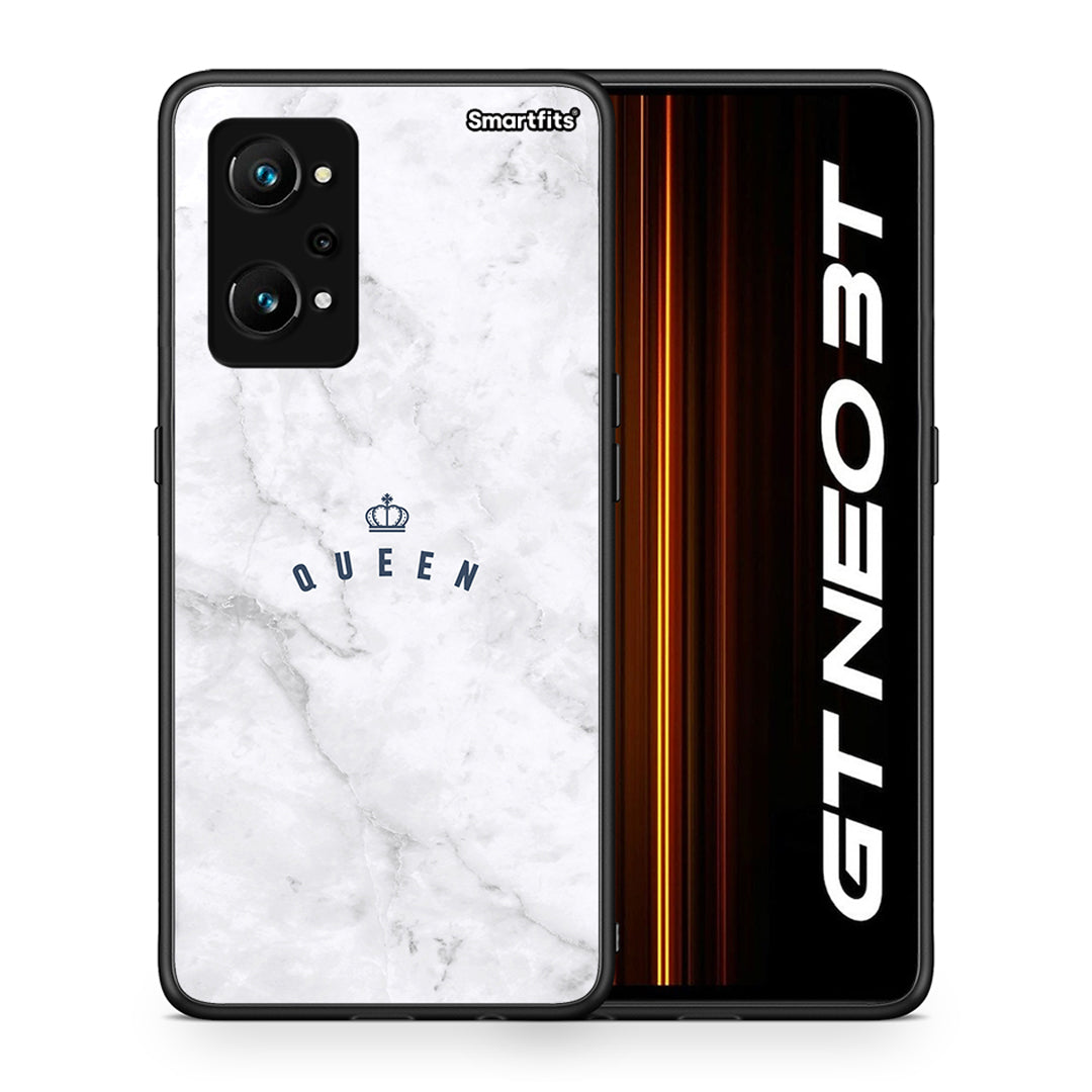 Θήκη Realme GT Neo 3T Queen Marble από τη Smartfits με σχέδιο στο πίσω μέρος και μαύρο περίβλημα | Realme GT Neo 3T Queen Marble case with colorful back and black bezels