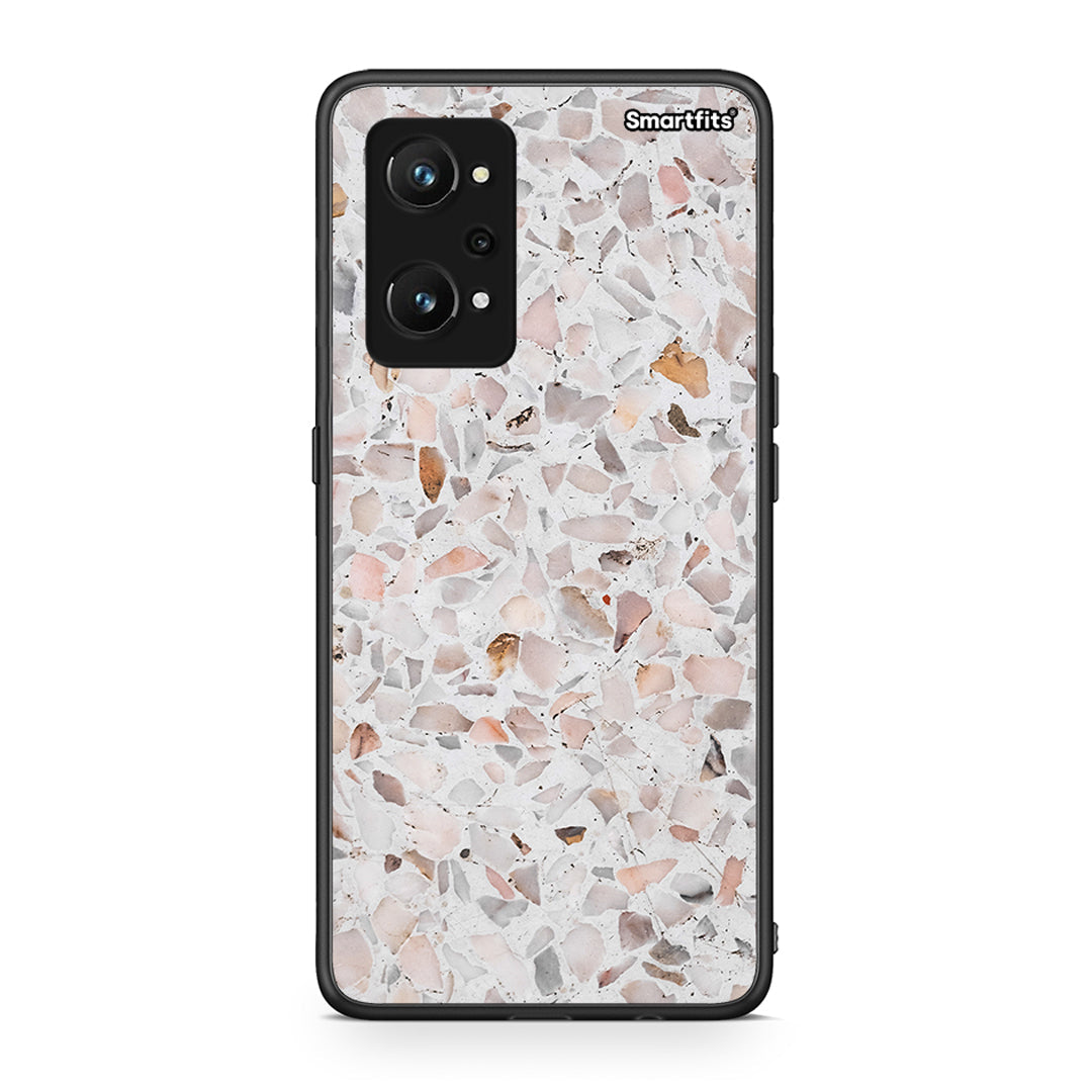 Realme GT Neo 3T Marble Terrazzo θήκη από τη Smartfits με σχέδιο στο πίσω μέρος και μαύρο περίβλημα | Smartphone case with colorful back and black bezels by Smartfits