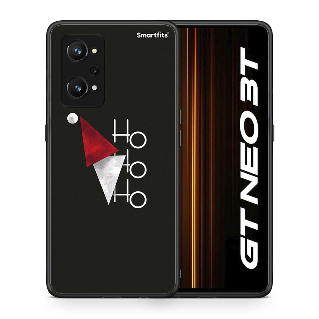 Θήκη Realme GT Neo 3T Minimal Christmas από τη Smartfits με σχέδιο στο πίσω μέρος και μαύρο περίβλημα | Realme GT Neo 3T Minimal Christmas case with colorful back and black bezels