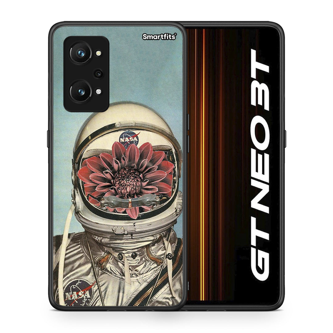 Θήκη Realme GT Neo 3T Nasa Bloom από τη Smartfits με σχέδιο στο πίσω μέρος και μαύρο περίβλημα | Realme GT Neo 3T Nasa Bloom case with colorful back and black bezels