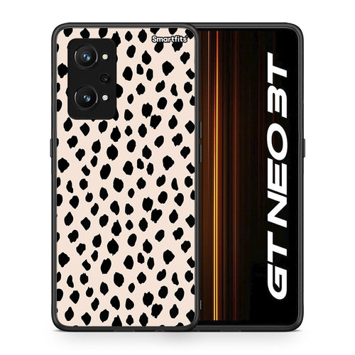 Θήκη Realme GT Neo 3T New Polka Dots από τη Smartfits με σχέδιο στο πίσω μέρος και μαύρο περίβλημα | Realme GT Neo 3T New Polka Dots case with colorful back and black bezels