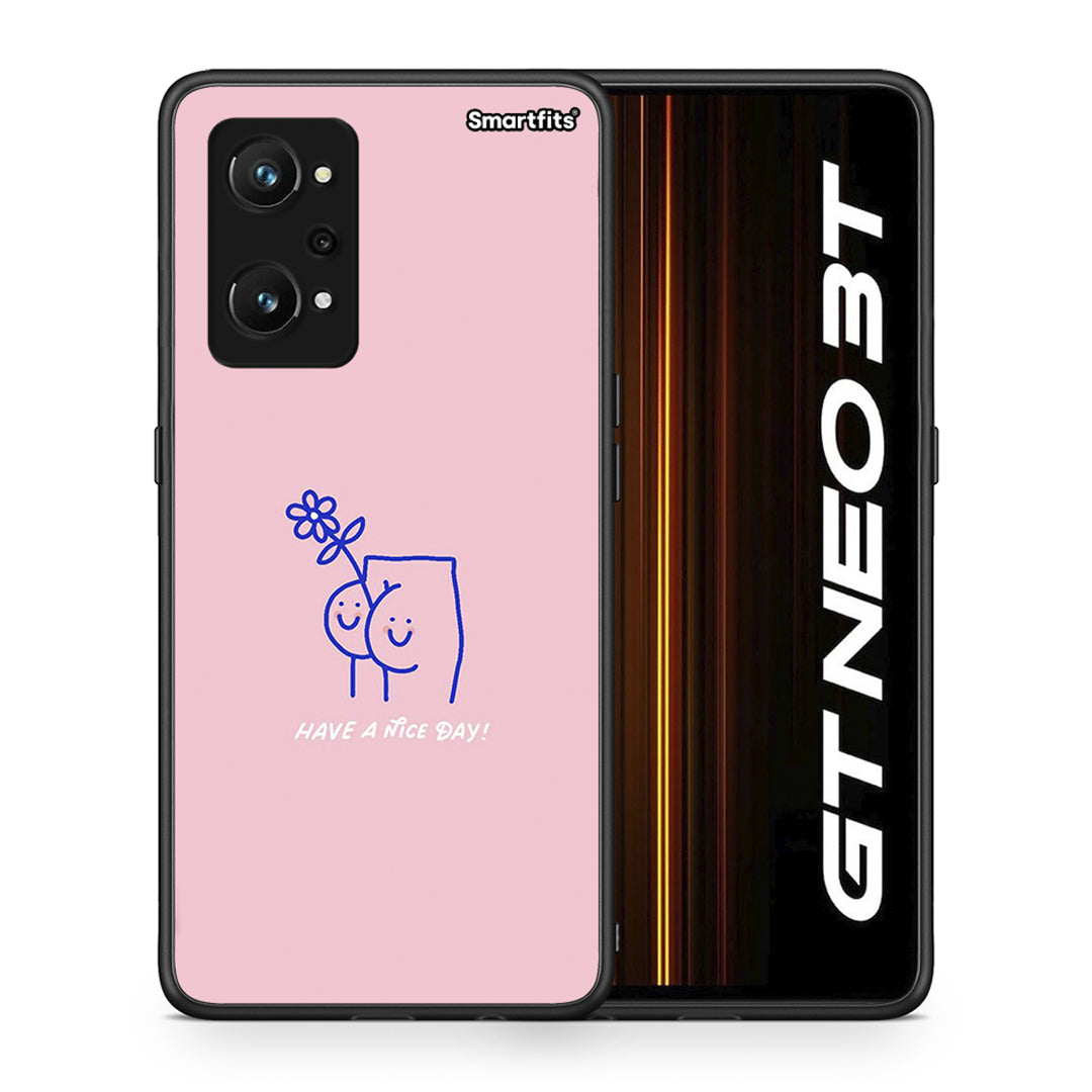 Θήκη Realme GT Neo 3T Nice Day από τη Smartfits με σχέδιο στο πίσω μέρος και μαύρο περίβλημα | Realme GT Neo 3T Nice Day case with colorful back and black bezels