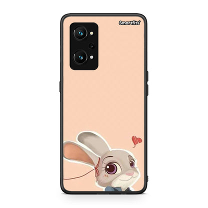 Realme GT Neo 3T Nick Wilde And Judy Hopps Love 2 θήκη από τη Smartfits με σχέδιο στο πίσω μέρος και μαύρο περίβλημα | Smartphone case with colorful back and black bezels by Smartfits