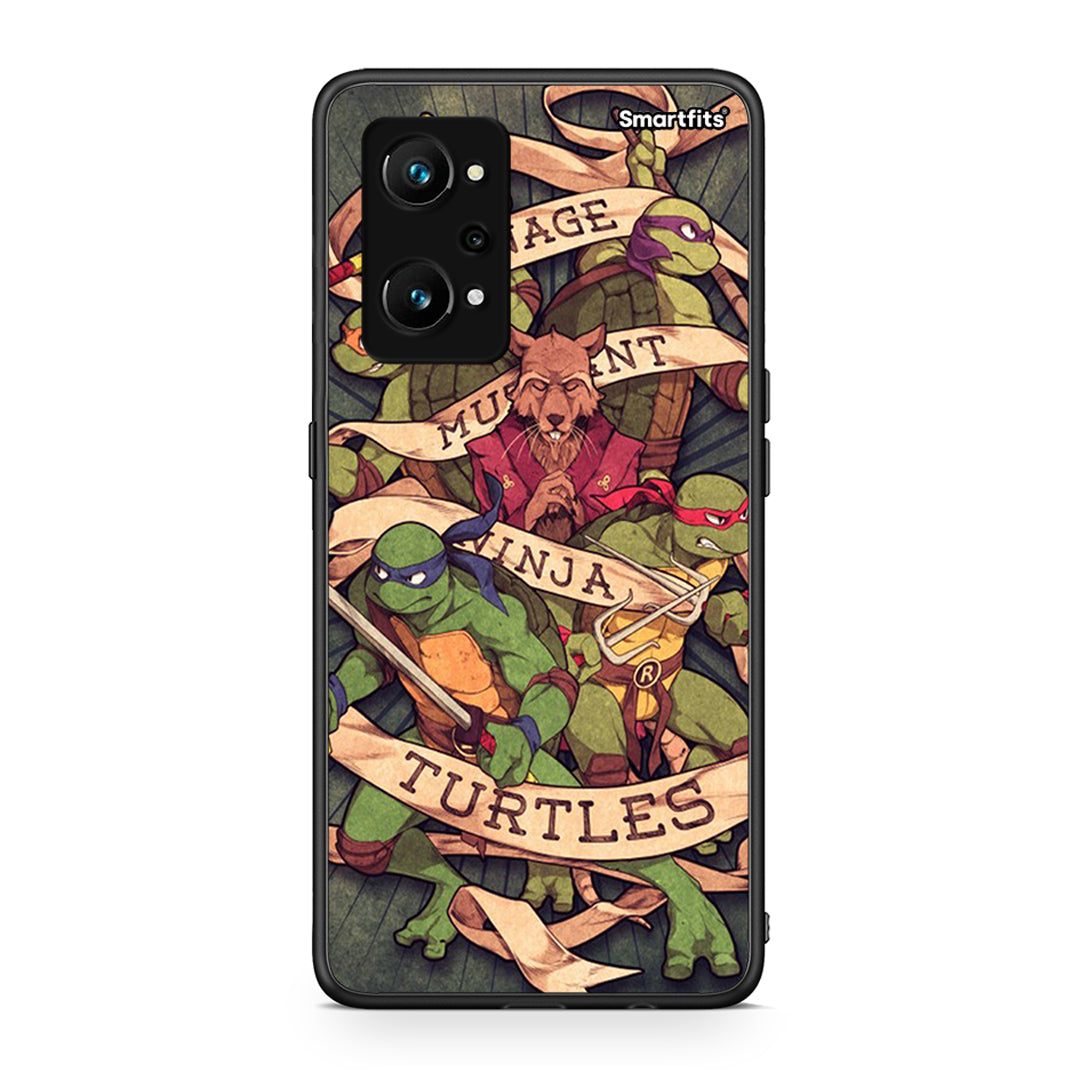 Realme GT Neo 3T Ninja Turtles θήκη από τη Smartfits με σχέδιο στο πίσω μέρος και μαύρο περίβλημα | Smartphone case with colorful back and black bezels by Smartfits