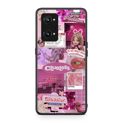 Realme GT Neo 3T Pink Love Θήκη Αγίου Βαλεντίνου από τη Smartfits με σχέδιο στο πίσω μέρος και μαύρο περίβλημα | Smartphone case with colorful back and black bezels by Smartfits