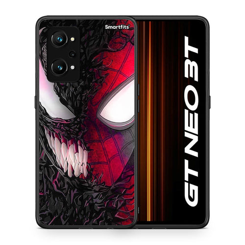 Θήκη Realme GT Neo 3T SpiderVenom PopArt από τη Smartfits με σχέδιο στο πίσω μέρος και μαύρο περίβλημα | Realme GT Neo 3T SpiderVenom PopArt case with colorful back and black bezels