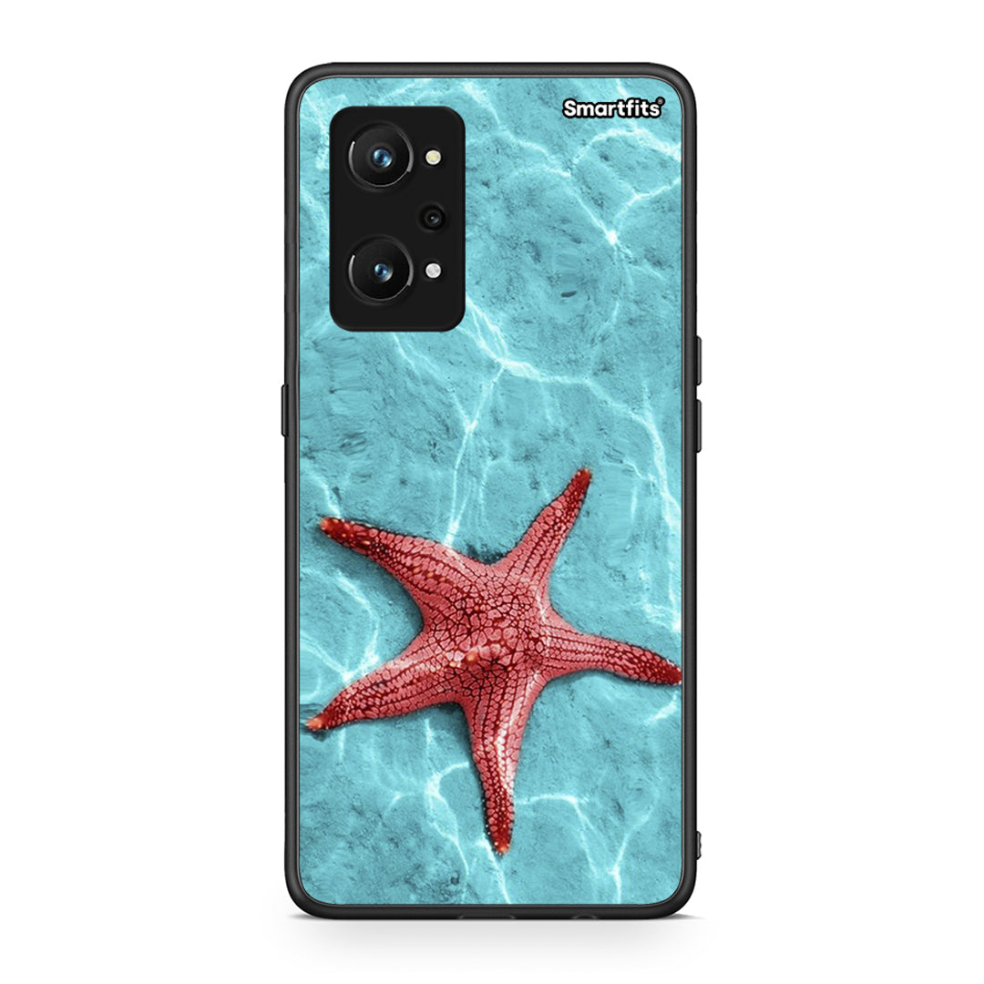 Realme GT Neo 3T Red Starfish Θήκη από τη Smartfits με σχέδιο στο πίσω μέρος και μαύρο περίβλημα | Smartphone case with colorful back and black bezels by Smartfits