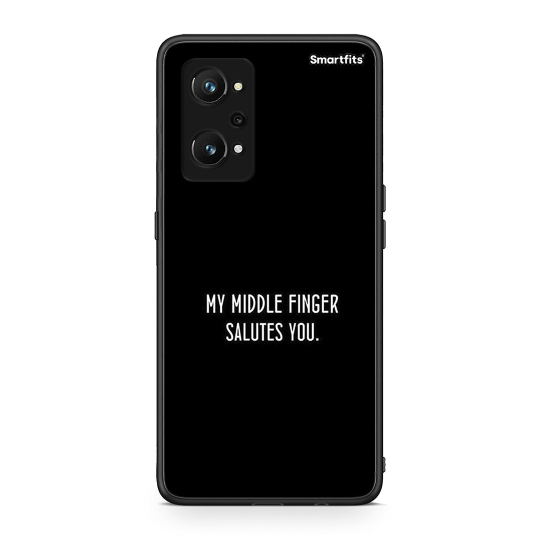 Realme GT Neo 3T Salute θήκη από τη Smartfits με σχέδιο στο πίσω μέρος και μαύρο περίβλημα | Smartphone case with colorful back and black bezels by Smartfits