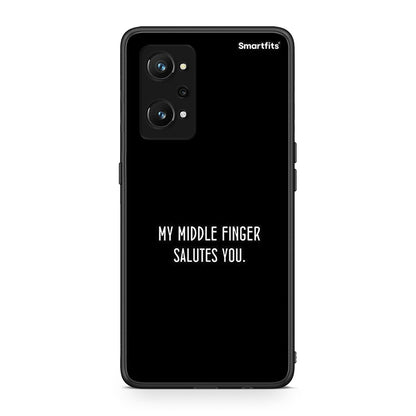 Realme GT Neo 3T Salute θήκη από τη Smartfits με σχέδιο στο πίσω μέρος και μαύρο περίβλημα | Smartphone case with colorful back and black bezels by Smartfits