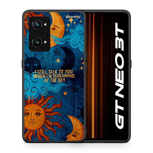 Θήκη Realme GT Neo 3T Screaming Sky από τη Smartfits με σχέδιο στο πίσω μέρος και μαύρο περίβλημα | Realme GT Neo 3T Screaming Sky case with colorful back and black bezels