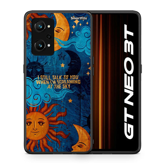 Θήκη Realme GT Neo 3T Screaming Sky από τη Smartfits με σχέδιο στο πίσω μέρος και μαύρο περίβλημα | Realme GT Neo 3T Screaming Sky case with colorful back and black bezels