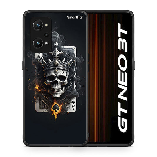 Θήκη Realme GT Neo 3T Skull King Ace από τη Smartfits με σχέδιο στο πίσω μέρος και μαύρο περίβλημα | Realme GT Neo 3T Skull King Ace case with colorful back and black bezels