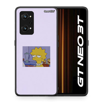 Θήκη Realme GT Neo 3T So Happy από τη Smartfits με σχέδιο στο πίσω μέρος και μαύρο περίβλημα | Realme GT Neo 3T So Happy case with colorful back and black bezels