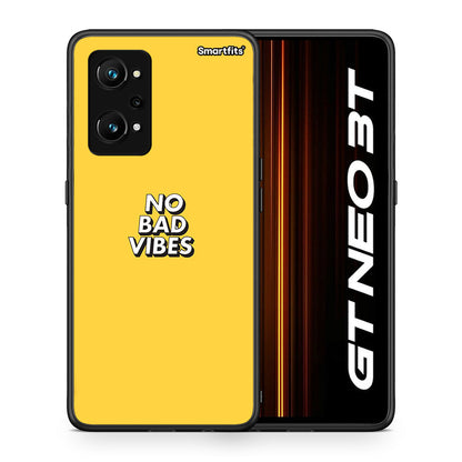 Θήκη Realme GT Neo 3T Vibes Text από τη Smartfits με σχέδιο στο πίσω μέρος και μαύρο περίβλημα | Realme GT Neo 3T Vibes Text case with colorful back and black bezels