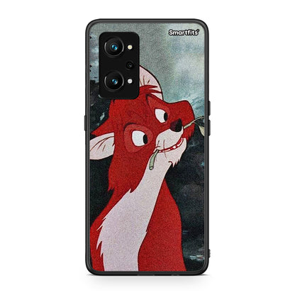 Realme GT Neo 3T Tod And Vixey Love 1 θήκη από τη Smartfits με σχέδιο στο πίσω μέρος και μαύρο περίβλημα | Smartphone case with colorful back and black bezels by Smartfits