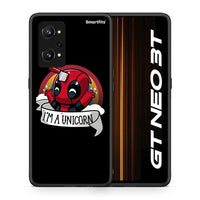 Thumbnail for Θήκη Realme GT Neo 3T Unicorn Deadpool από τη Smartfits με σχέδιο στο πίσω μέρος και μαύρο περίβλημα | Realme GT Neo 3T Unicorn Deadpool case with colorful back and black bezels