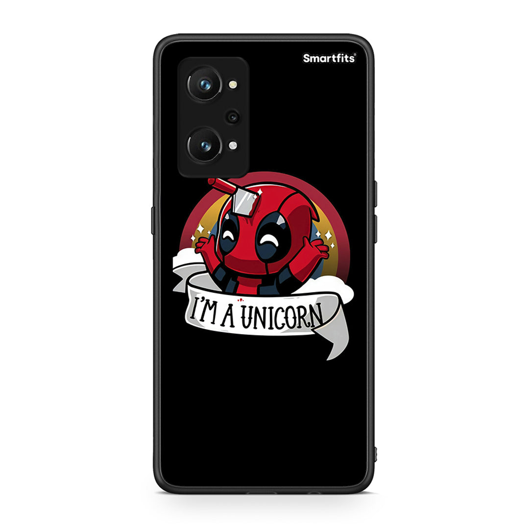 Realme GT Neo 3T Unicorn Deadpool θήκη από τη Smartfits με σχέδιο στο πίσω μέρος και μαύρο περίβλημα | Smartphone case with colorful back and black bezels by Smartfits