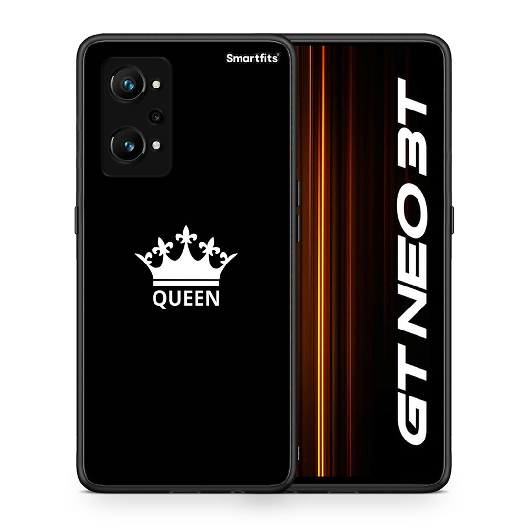 Θήκη Realme GT Neo 3T Queen Valentine από τη Smartfits με σχέδιο στο πίσω μέρος και μαύρο περίβλημα | Realme GT Neo 3T Queen Valentine case with colorful back and black bezels