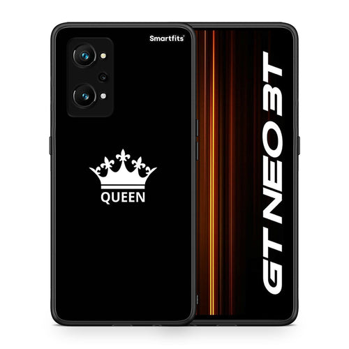 Θήκη Realme GT Neo 3T Queen Valentine από τη Smartfits με σχέδιο στο πίσω μέρος και μαύρο περίβλημα | Realme GT Neo 3T Queen Valentine case with colorful back and black bezels