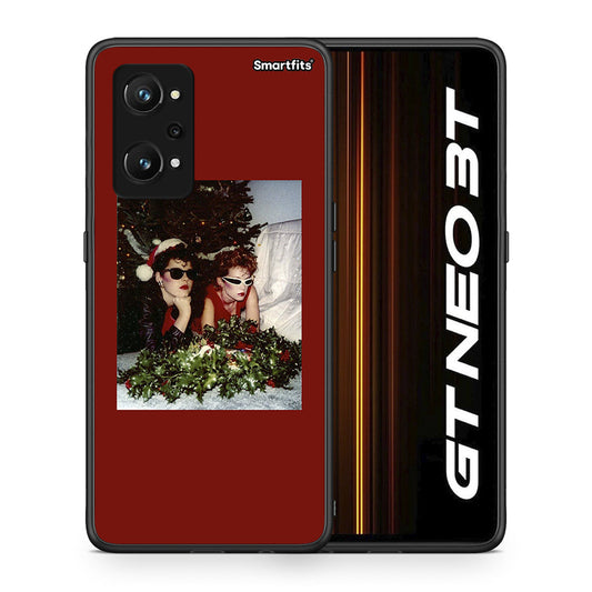 Θήκη Realme GT Neo 3T Waiting For Xmas από τη Smartfits με σχέδιο στο πίσω μέρος και μαύρο περίβλημα | Realme GT Neo 3T Waiting For Xmas case with colorful back and black bezels