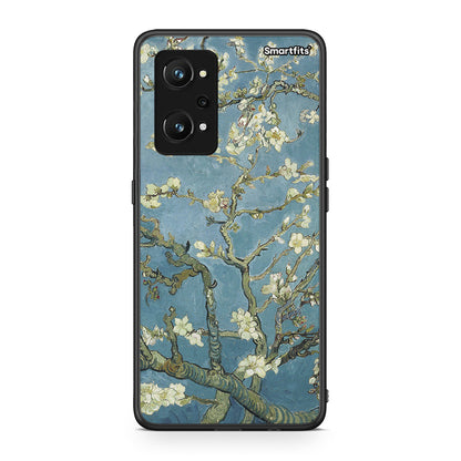 Realme GT Neo 3T White Blossoms θήκη από τη Smartfits με σχέδιο στο πίσω μέρος και μαύρο περίβλημα | Smartphone case with colorful back and black bezels by Smartfits