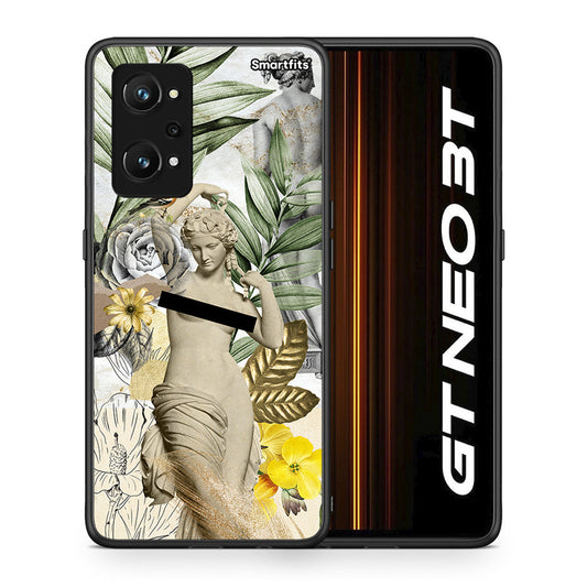 Θήκη Realme GT Neo 3T Woman Statue από τη Smartfits με σχέδιο στο πίσω μέρος και μαύρο περίβλημα | Realme GT Neo 3T Woman Statue case with colorful back and black bezels